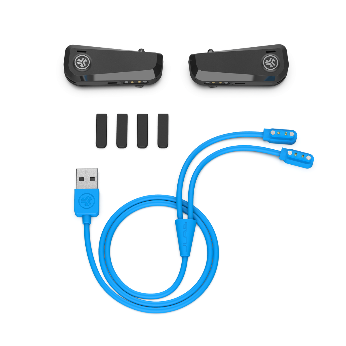 The JLab JBuds Frames are open-ear headphones you clip to your glasses - The Verge